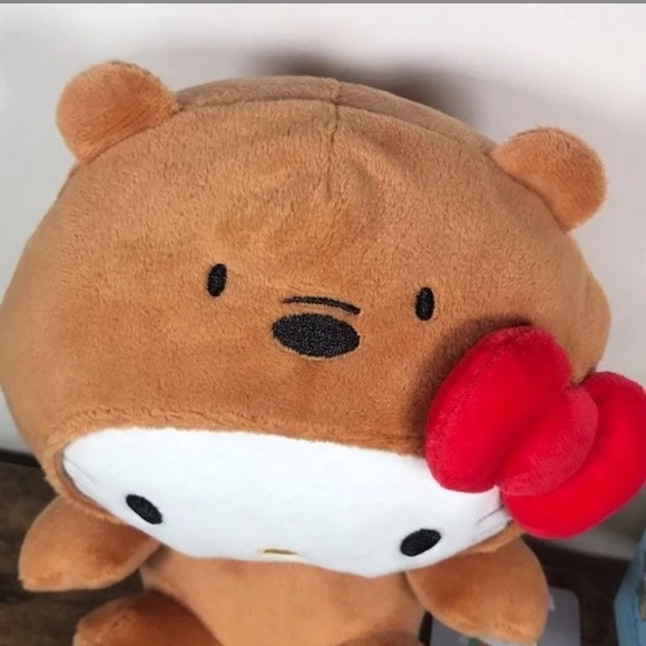 NWT Rare- Hello Kitty x Bare Bears Cosplay Plush - Picture 4 of 9